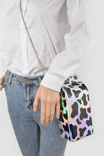 Load image into Gallery viewer, Holographic Cow Print Milk Carton Purse
