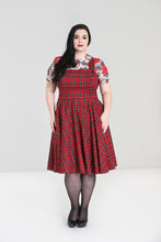 Load image into Gallery viewer, Irvine Red Plaid Pinafore Dress

