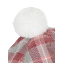 Load image into Gallery viewer, Icy Princess Check Pom Pom Beret
