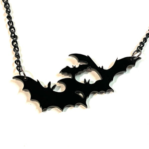 Bat Colony Acrylic Necklace