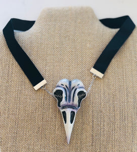 Bird Skull Choker Necklace