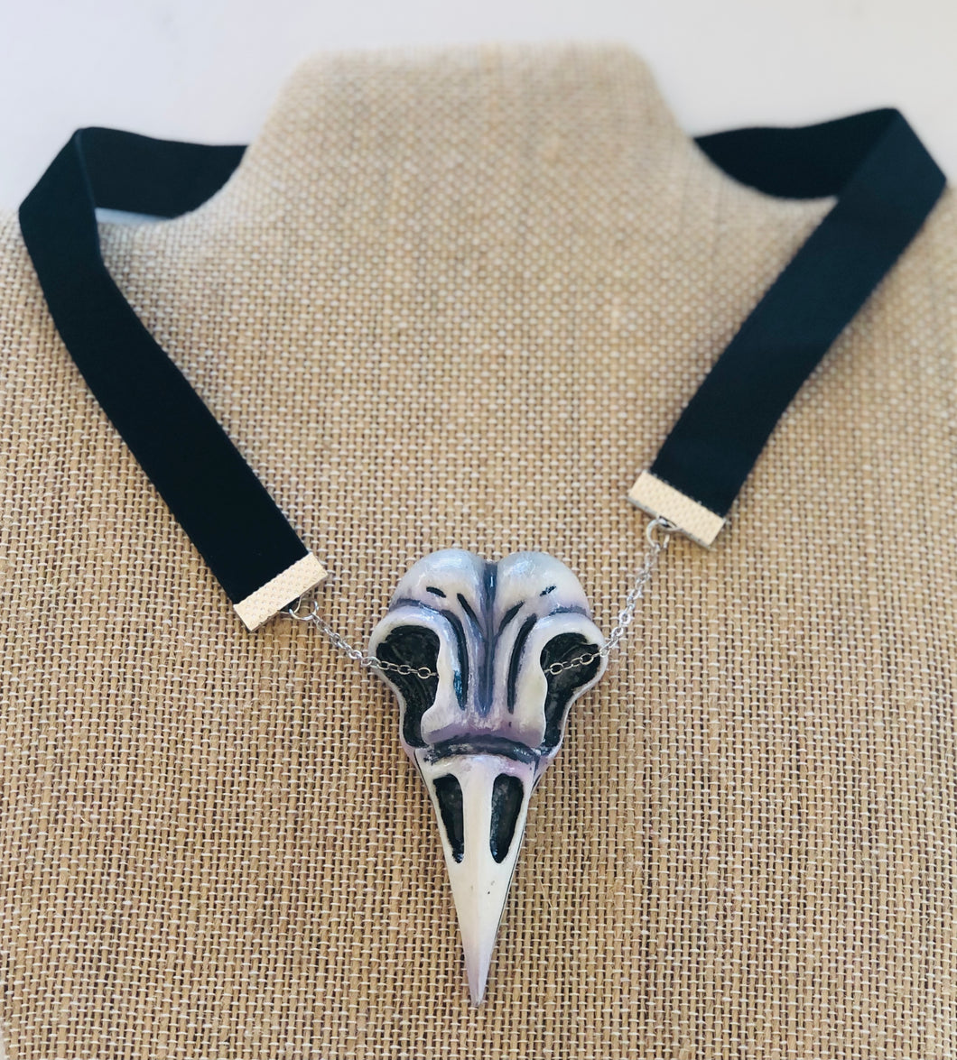 Bird Skull Choker Necklace