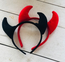 Load image into Gallery viewer, Devil horns Headband
