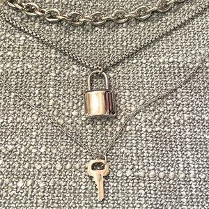 Lock and Key 3 Layer Chain Necklace- More Styles Available!