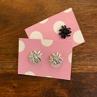 Glittery Spider Stud Earrings