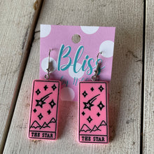 Load image into Gallery viewer, The Star Tarot Card Acrylic Statement Earrings- More Styles Available!
