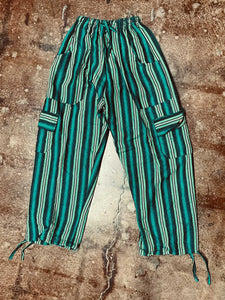 Kelly Green Striped Pants