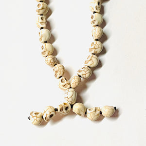 Beaded Skull Long Necklace