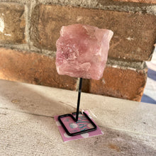 Load image into Gallery viewer, Rose Quartz Rough Specimen on Stand
