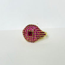 Load image into Gallery viewer, Pink Luxe Gold Plated Ring
