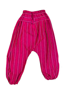 Pink Striped Band Pants