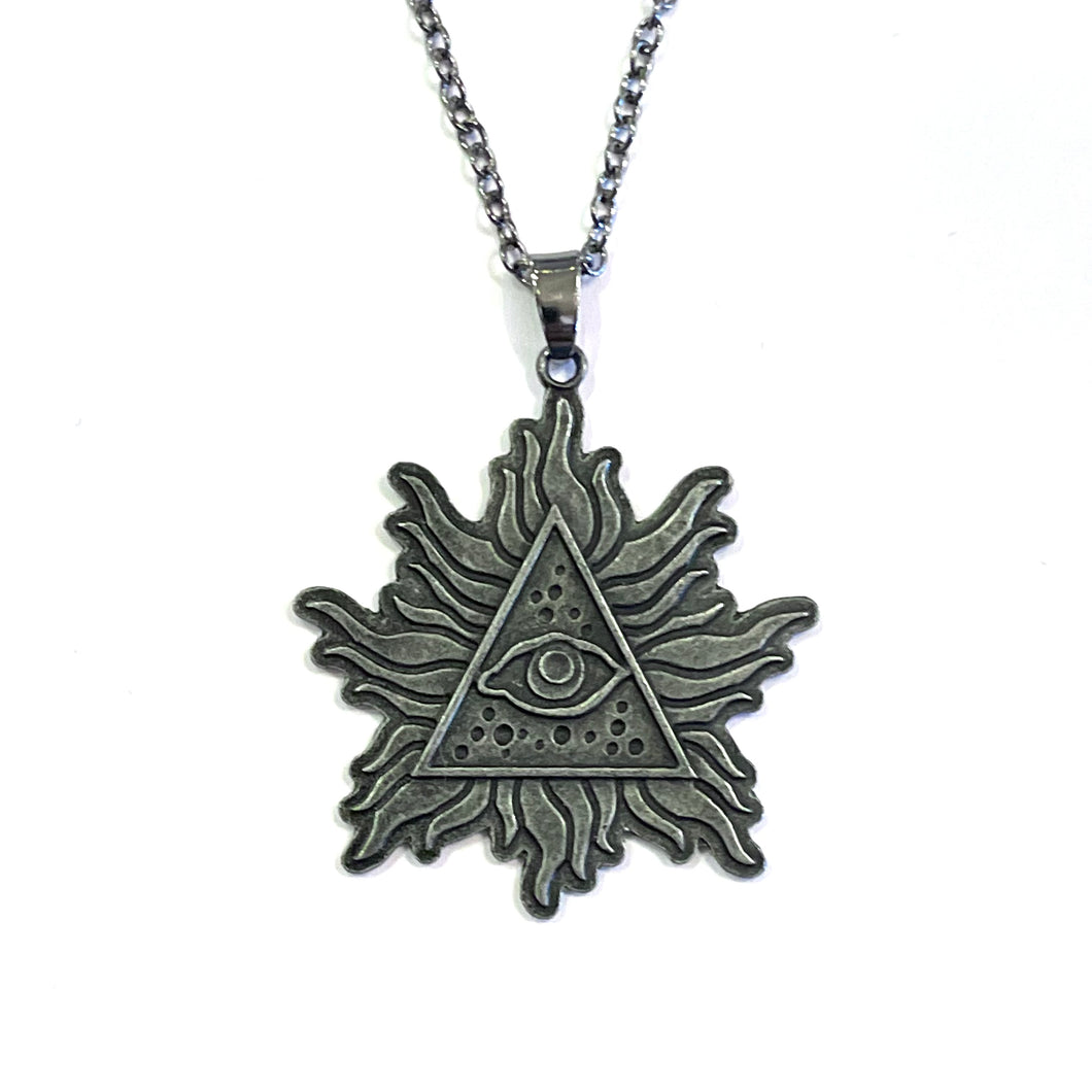 Rayed Evil Eye Necklace