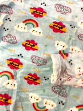 Load image into Gallery viewer, Rainbow and Cloud Mint Pajama Set
