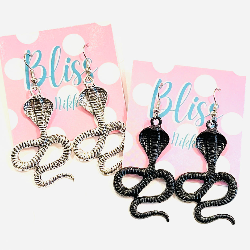 Cobra Charm Earrings- More Styles Available!