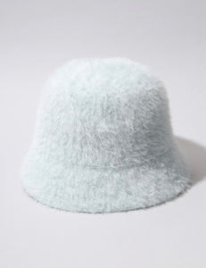Blue Fluffy Bucket Hat