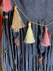 OOAK Suede Bag with Fringe- More Colors Available!