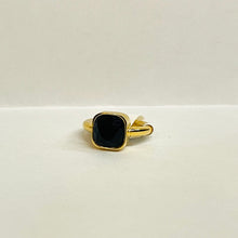 Load image into Gallery viewer, Black Crystal Glam Ring
