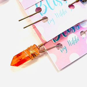 Wrapped Crystal Hair Pins- More Styles Available!