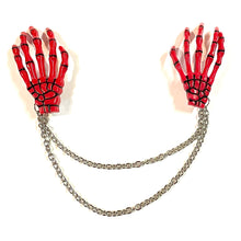 Load image into Gallery viewer, Skeleton Hand Collar Clips- More Styles Available!
