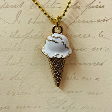Load image into Gallery viewer, Ice Cream Cone Charm Necklace
