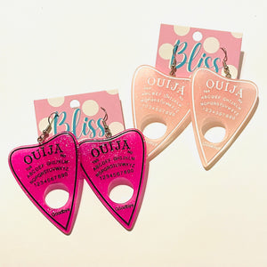 Ouija Planchette Acrylic Statement Earrings- More Styles Available!