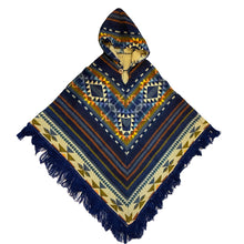 Load image into Gallery viewer, Ocean Ave OOAK Fringe Button Front Poncho
