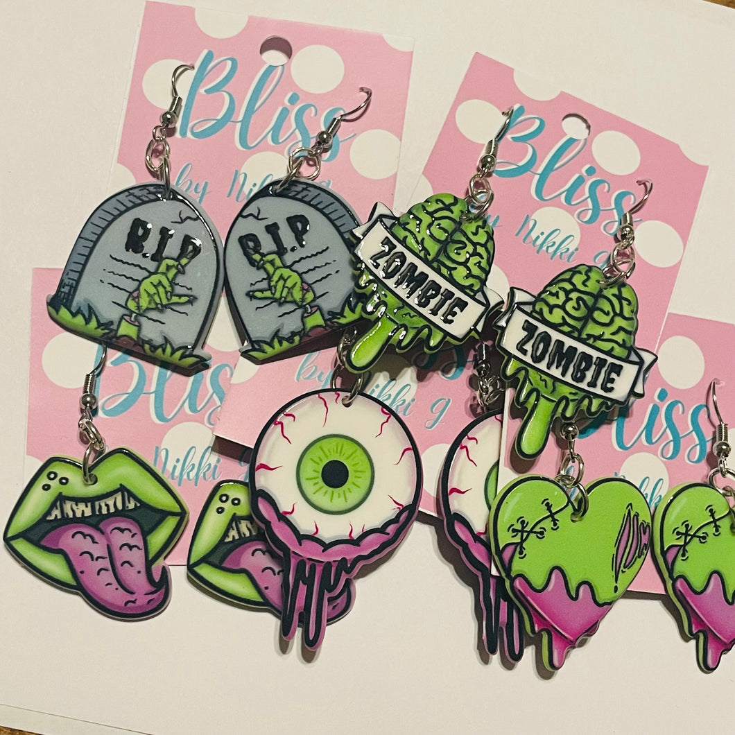 Zombie Love Statement Earrings- More Styles Available!