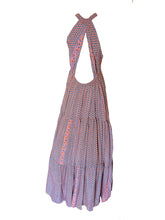 Load image into Gallery viewer, Boho OOAK Triangle Tie Front Maxi Dress- LAST ONE!
