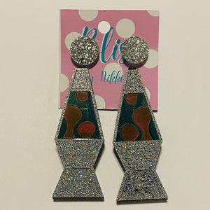 Lava Lamp Acrylic Statement Earrings