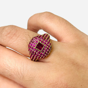 Pink Luxe Gold Plated Ring