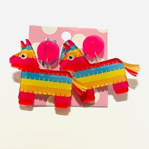 Party Piñata Acrylic Statement Earrings