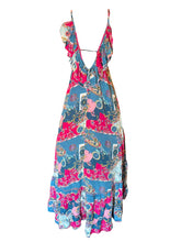 Load image into Gallery viewer, Boho OOAK Printed Ruffle Back Maxi Dress- More Patterns Available!
