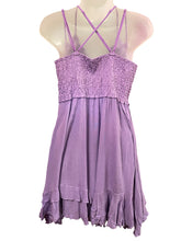 Load image into Gallery viewer, Lavender Lace and Hanky Hem Summer Dress
