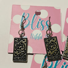 Load image into Gallery viewer, Tarot Card Silver Charm Earrings- More Styles Available!
