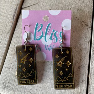 The Star Tarot Card Acrylic Statement Earrings- More Styles Available!