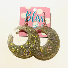 Load image into Gallery viewer, Glitter Horn Statement Earrings- More Styles Available!
