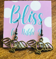 Owl Open Wings Earrings