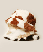 Load image into Gallery viewer, Cow Friend Fuzzy Bucket Hat
