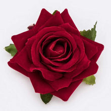Load image into Gallery viewer, NEW Burgundy Rose Hair Flower
