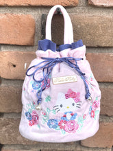 Load image into Gallery viewer, Hello Kitty Spring Florals Velveteen Drawstring Handbag
