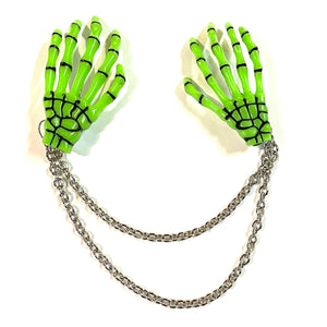 Skeleton Hand Collar Clips- More Styles Available!