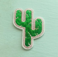 Stylized Saguaro Cactus Mini Patch