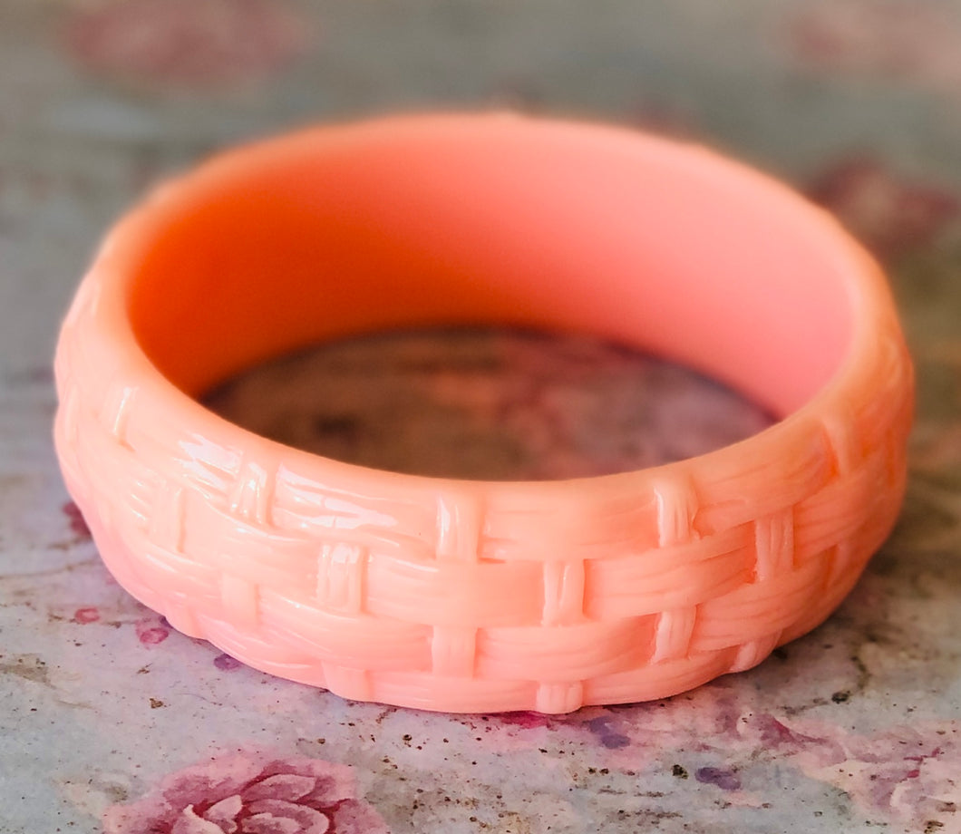 Vintage Pink Acrylic bracelet