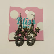 Mermaid Holding Starfish Charm Earrings