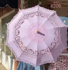 Cotton and Lace Parasols