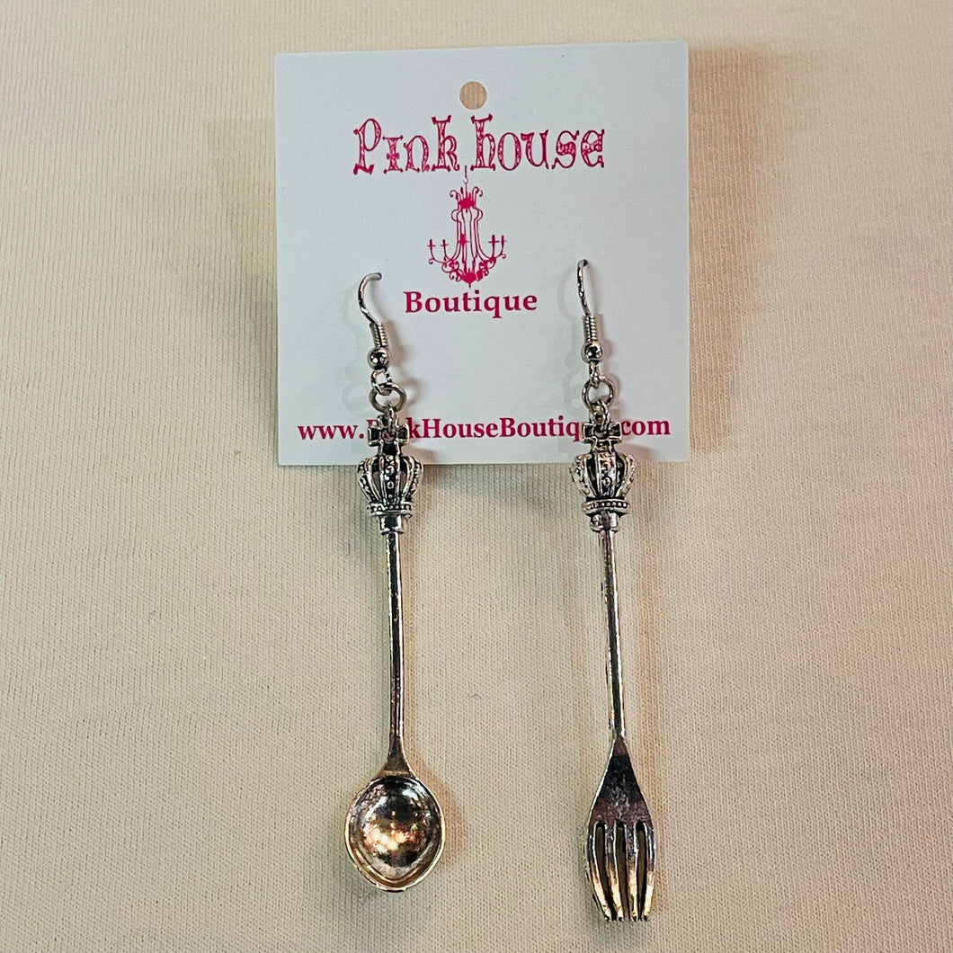 Fork and Spoon Mismatch Earrings