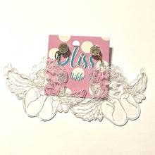 Load image into Gallery viewer, Translucent Renaissance Angel Acrylic Statement Earrings
