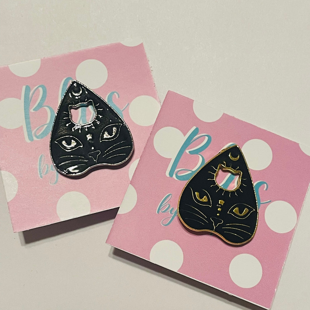 Cat Planchette Enamel Pin- More Styles Available!