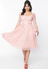 Load image into Gallery viewer, Pink &amp; Red Hearts Lamar Swing Dress
