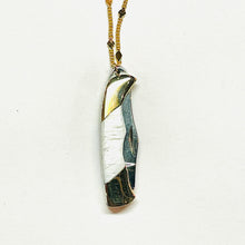 Load image into Gallery viewer, Pearl Handled Big Knife Necklace
